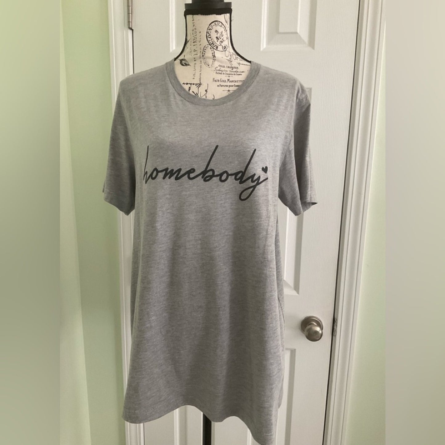 Bella Canvas Gray 'Homebody' Short Sleeve Tee