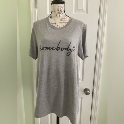 Bella Canvas Gray 'Homebody' Short Sleeve Tee