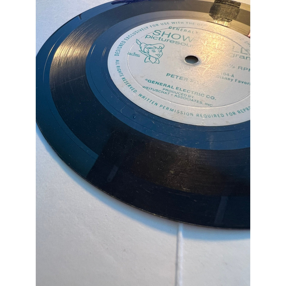 Disney Programs Cinderella Show' N Tell Record Filmstrip WD-103 General Electric