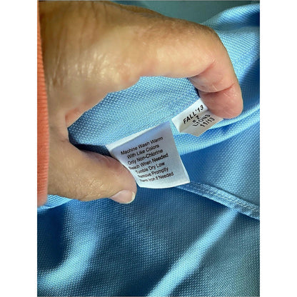 Pronto Uomo Blue Cotton Dress Shirt Size 19 34/35