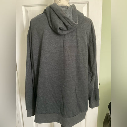 Victoria Sport hooded sweatshirt in dark gray. No pockets