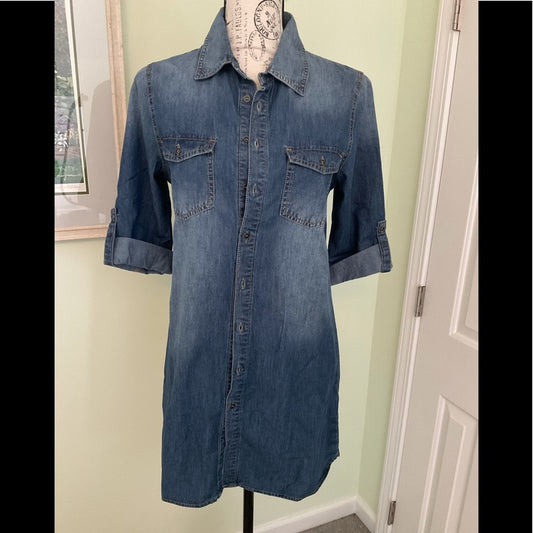 Wall Flower Denim Dress/Tunic
