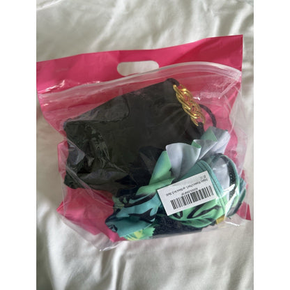 Swimsuit - bikini 2 PIECES  black&green