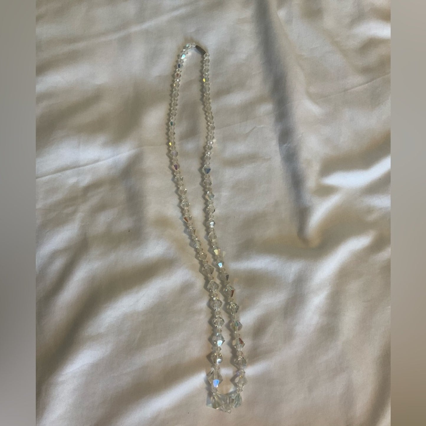 Vintage Dazzling Acrylic clear Necklace