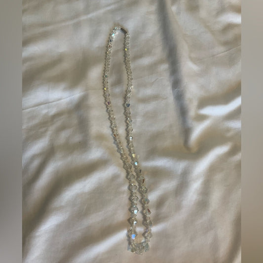 Vintage Dazzling Acrylic clear Necklace