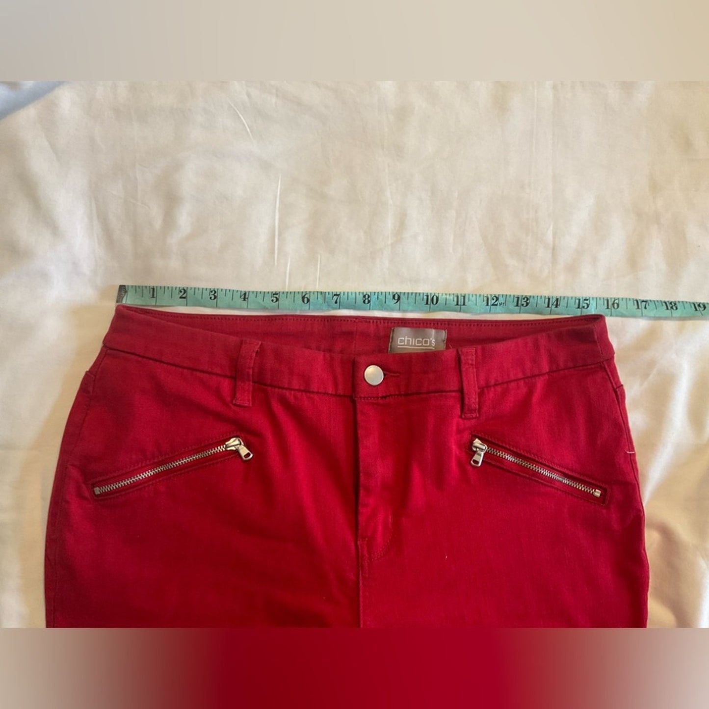 Chico's Red Ankle Pants