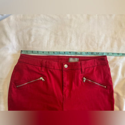 Chico's Red Ankle Pants