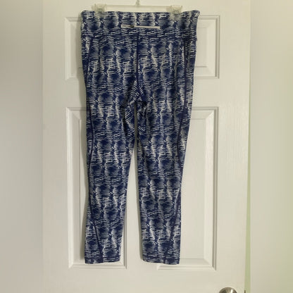 Vineyard Vines Blue and White Patterned Yoga/athletic Pants