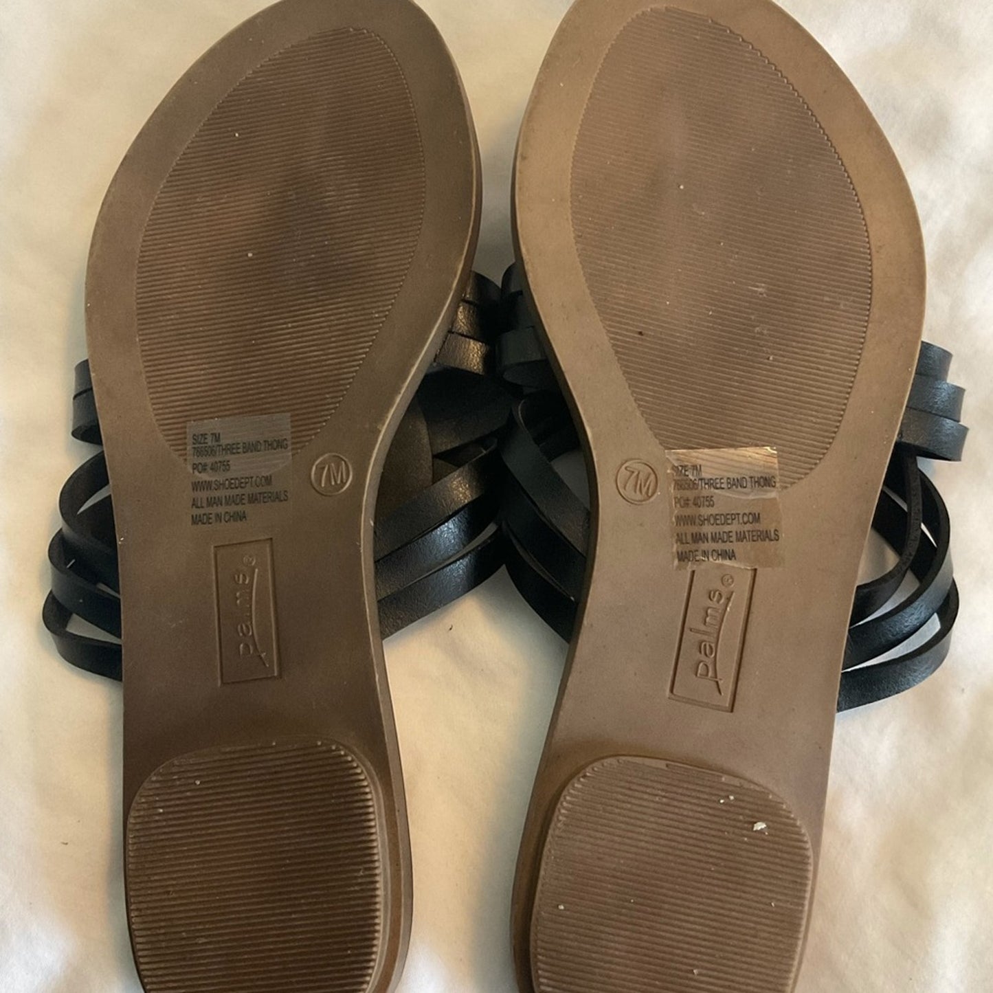 Palms black sandals