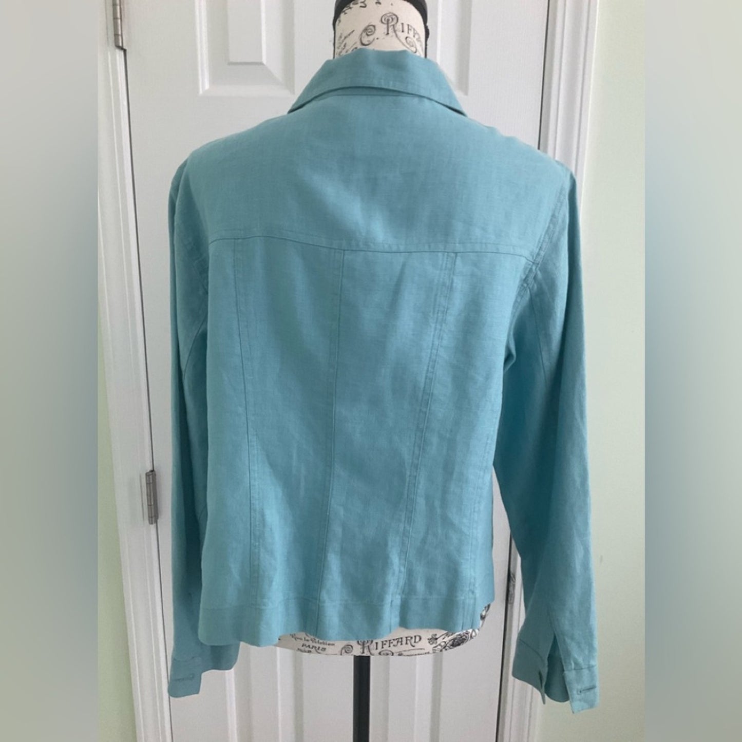 Monroe & Main Blue Linen Jacket