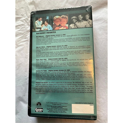 The Andy Griffith Show - Mayberry Favorites VHS Tape….The Collector's Edition Co