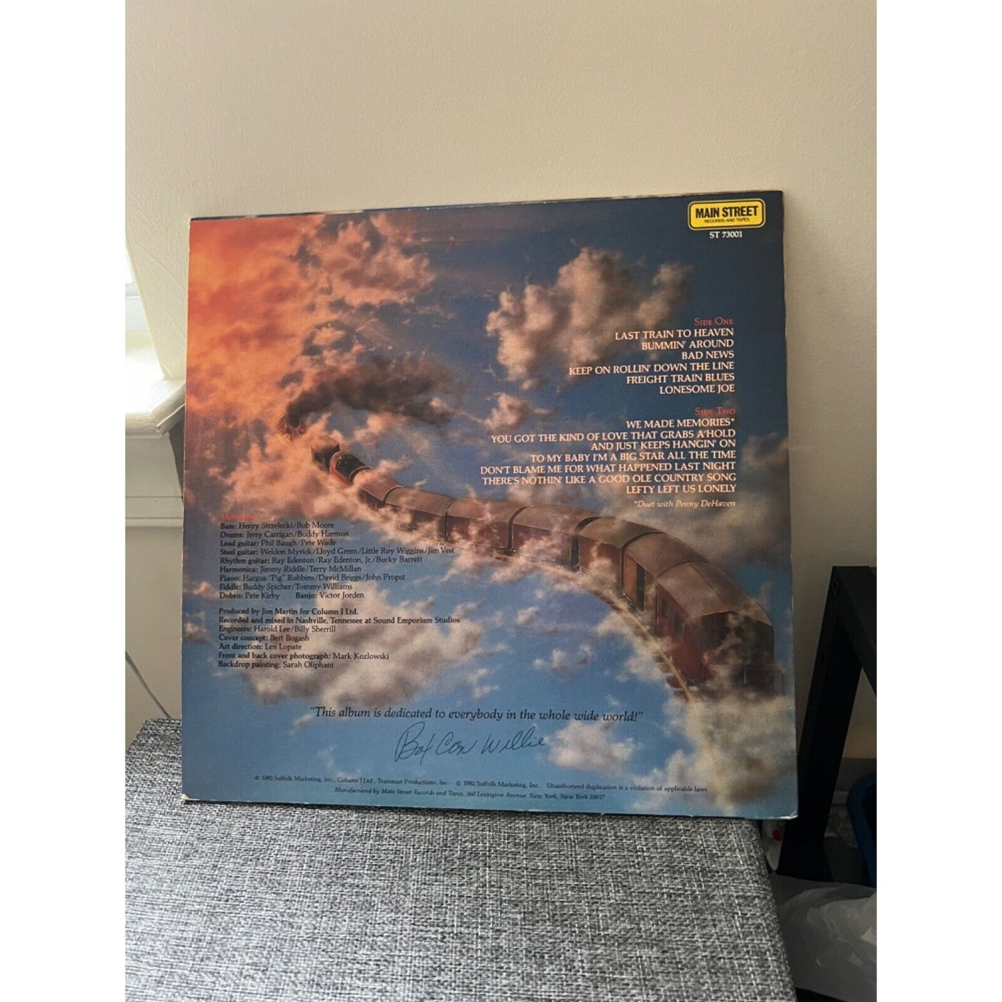 Boxcar Willie Last Train To Heaven LP Vinyl ST-73001 Main Street Records