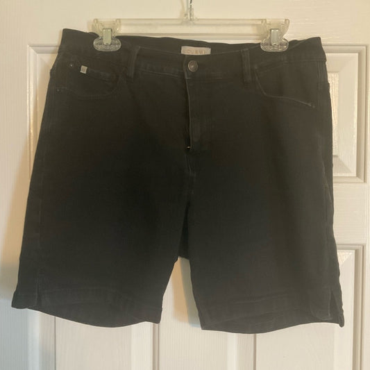 Curve Appeal Women's Black Denim Jean Shorts