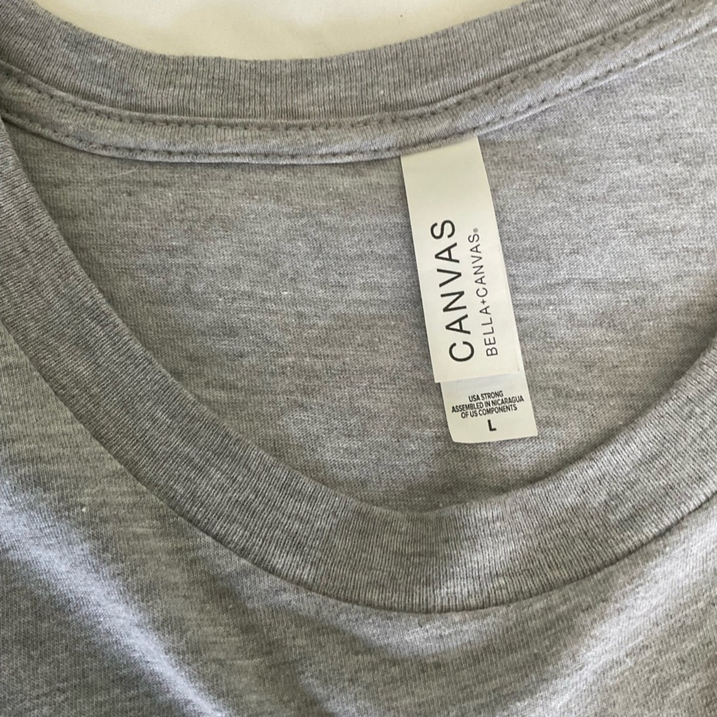 Bella Canvas Gray 'Homebody' Short Sleeve Tee