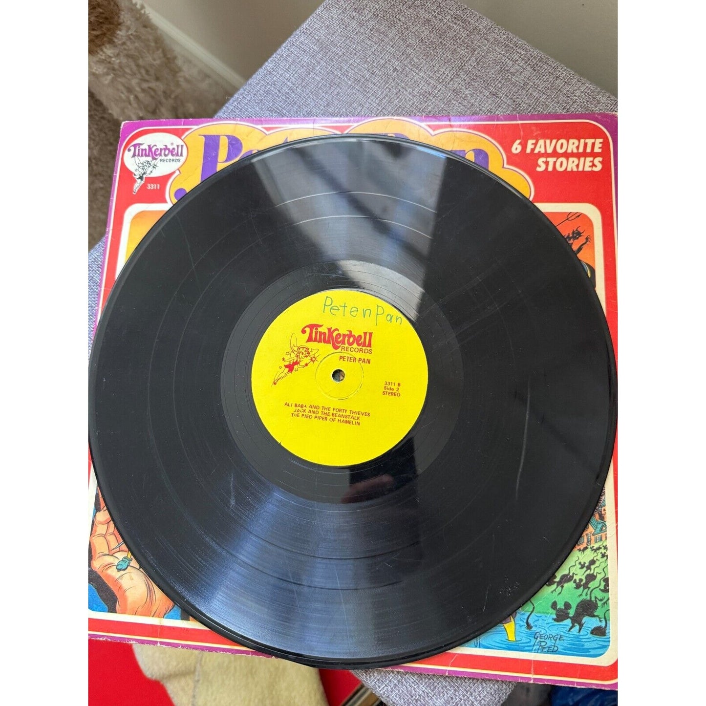 Peter Pan Vinyl record LP 6 - Favorite Stories by Tinkerbell Records