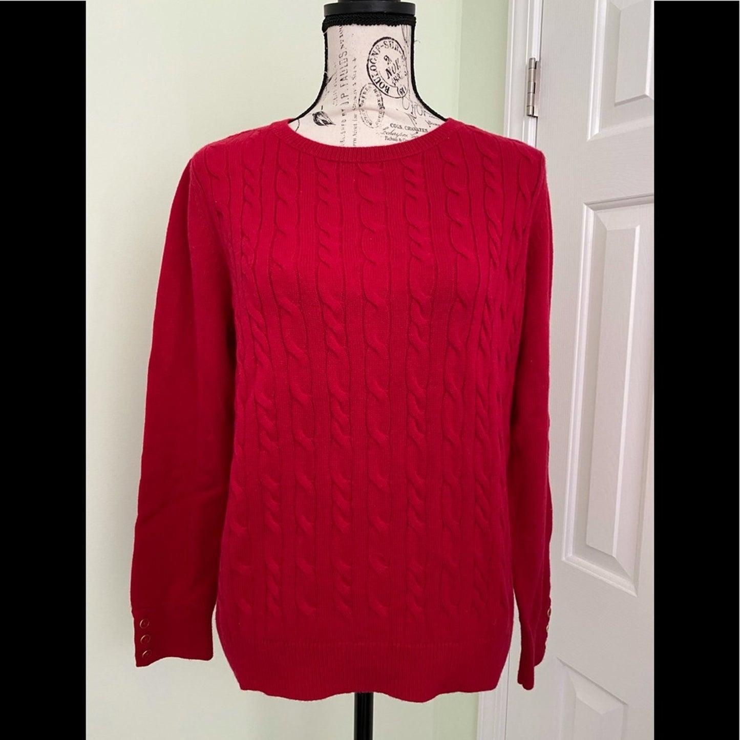 Talbots Red Crew Neck sweater