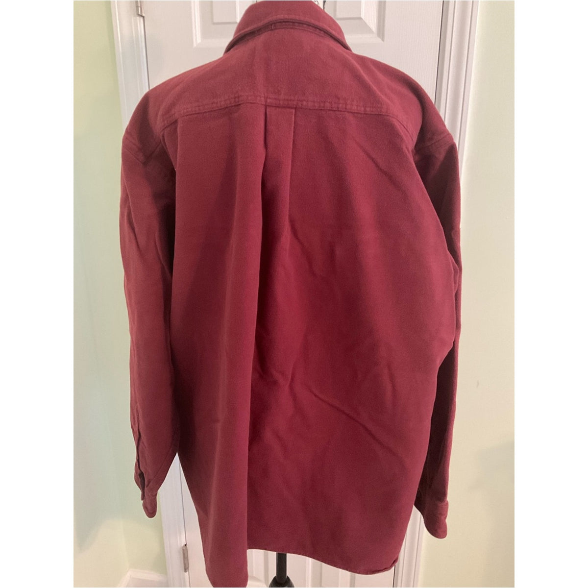 L.L. Bean Men's Overshirt Jacket in Burgundy