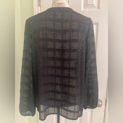 Counterparts Elegant Black Sheer Women's Top