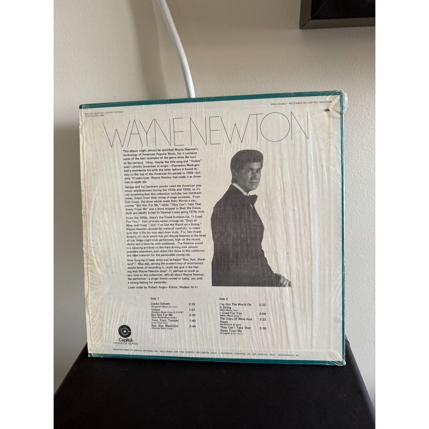 Wayne Newton -Danke Schoen - Vinyl LP Capitol Pickwick Series. SPC-3460