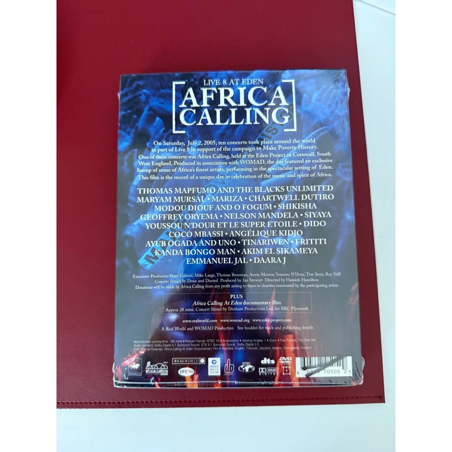 AFRICA CALLING : Live 8 at Eden - BRAND NEW