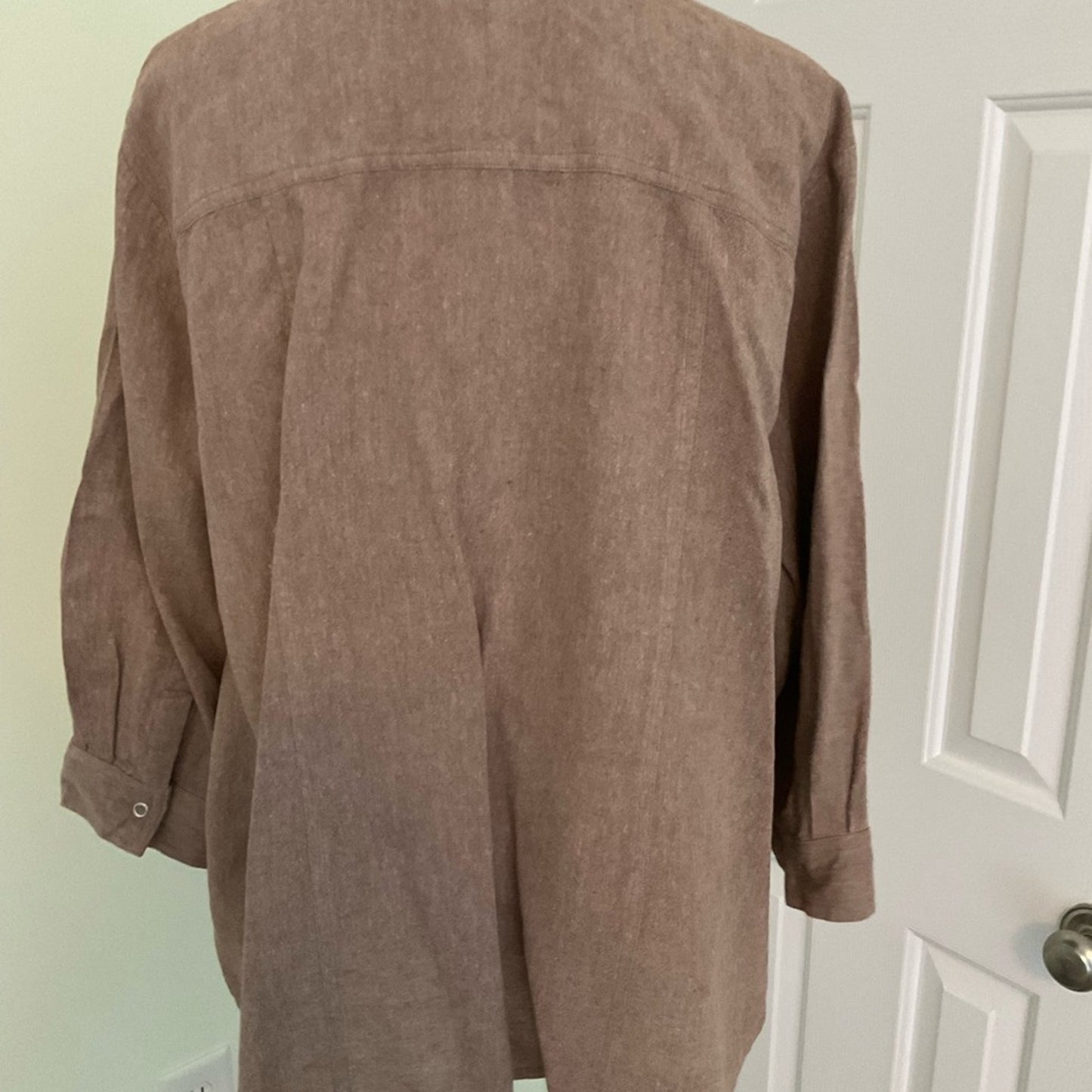 Coldwater Creek linen blouse - Brown