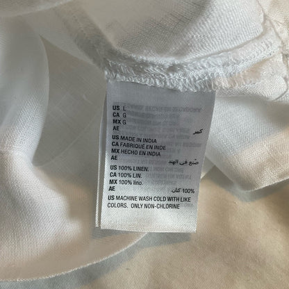 Charter Club White Linen Blouse