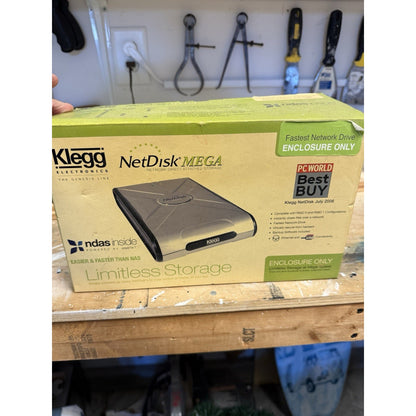 NEW - Ximeta NetDisk Mega 250Gb External Hard Drive with NDAS - Ethernet and USB
