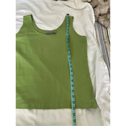 Chico's Microfiber Tank Top Green Size 2