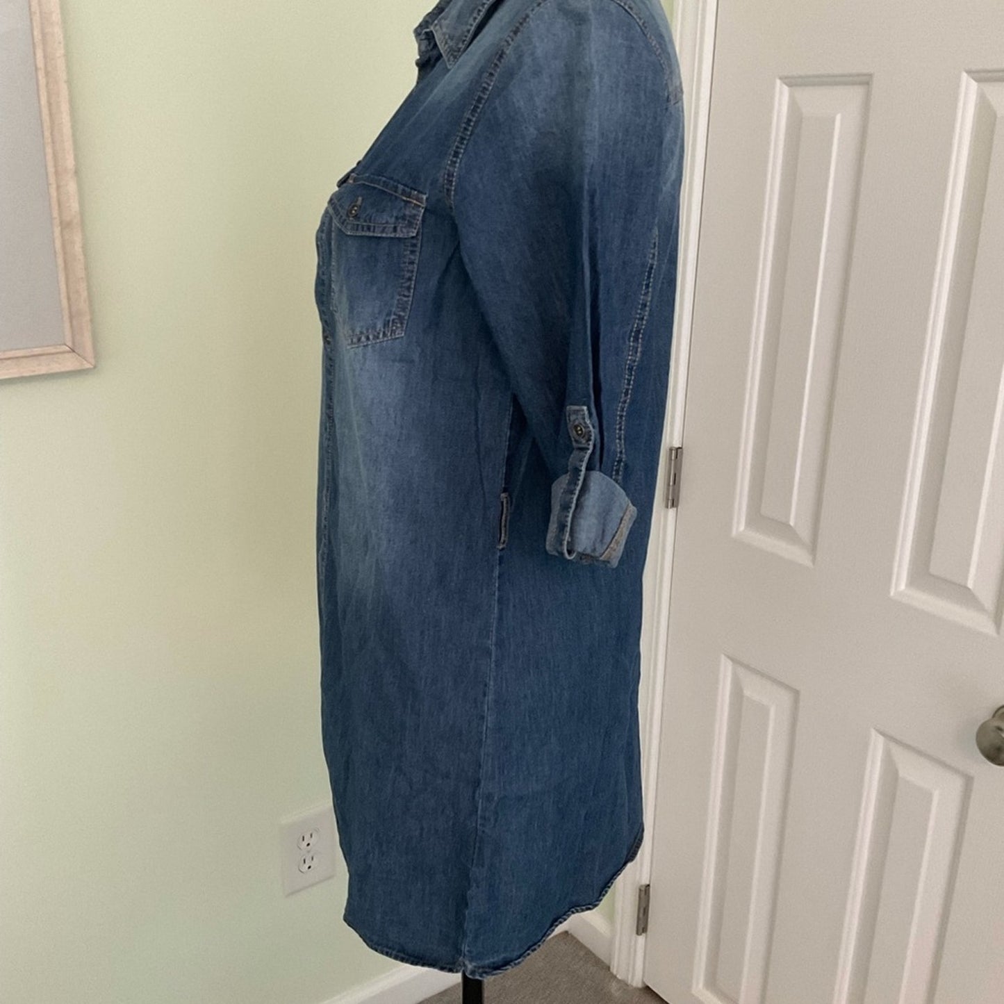 Wall Flower Denim Dress/Tunic