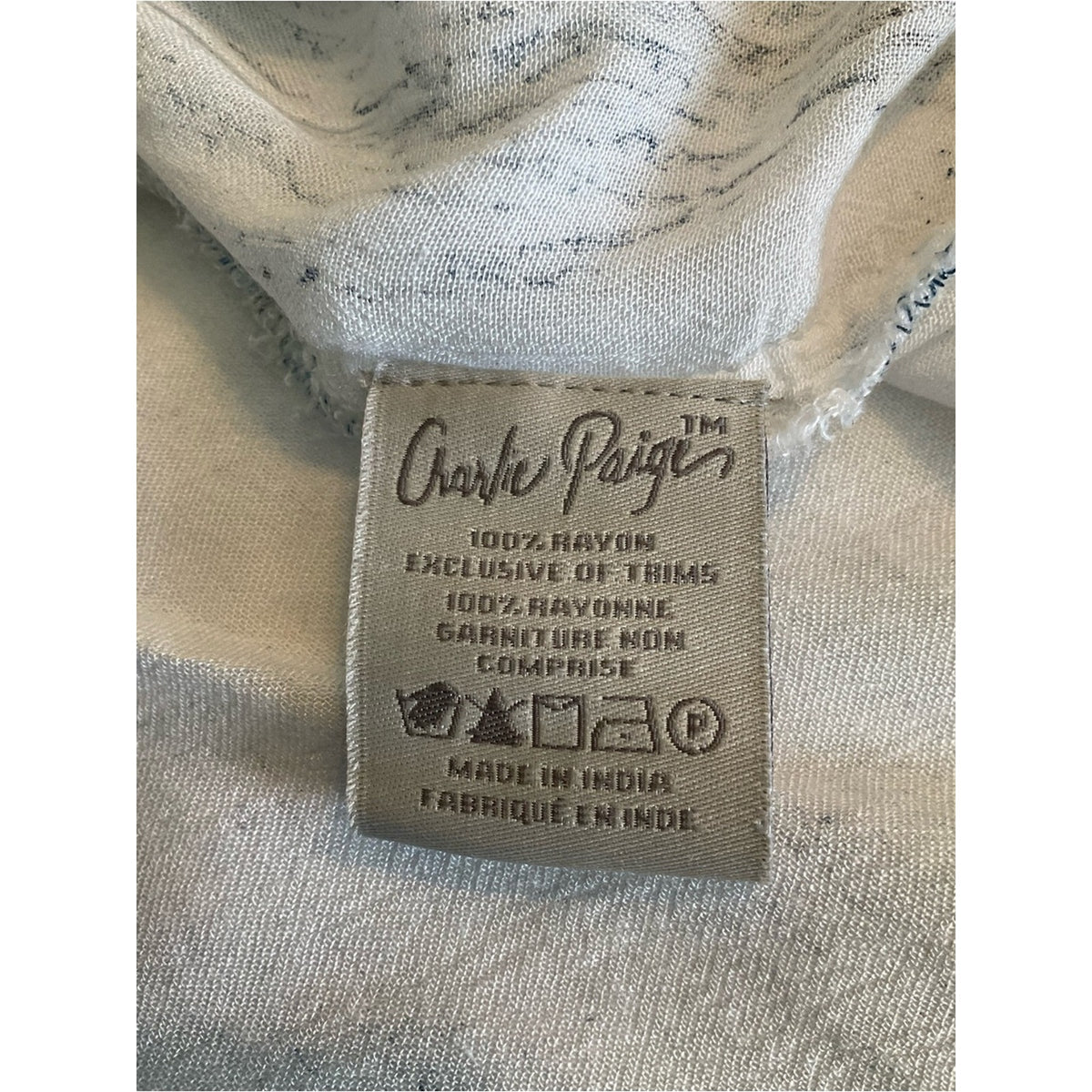Charlie Paige Light Blue Lace-Trim Sleeveless Tunic
