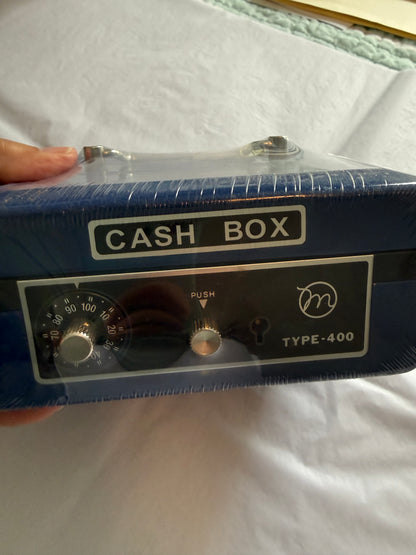 Unbranded Blue Kids Cash Box with Lock