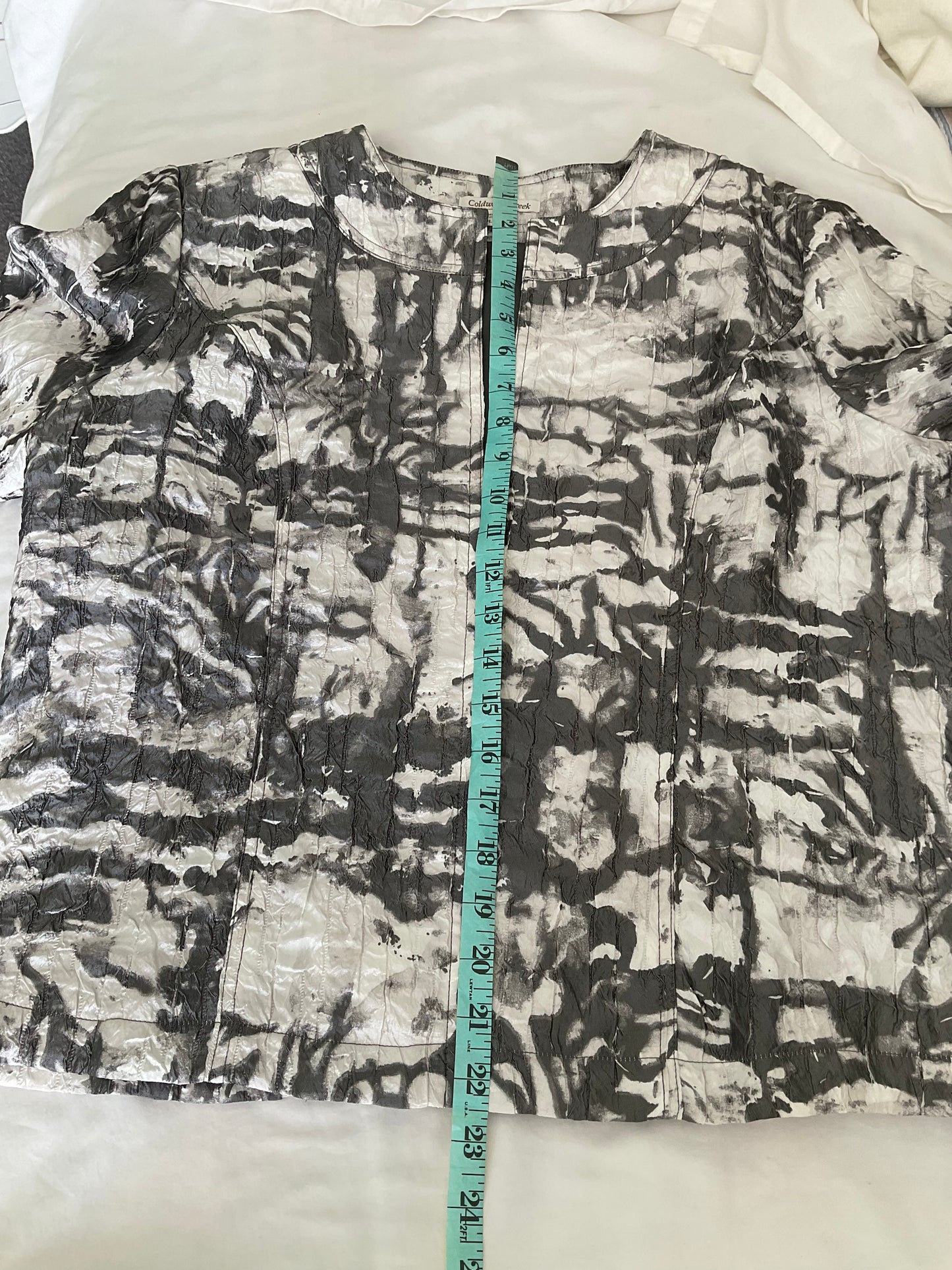 Coldwater Creek jacket - Black and white pattern