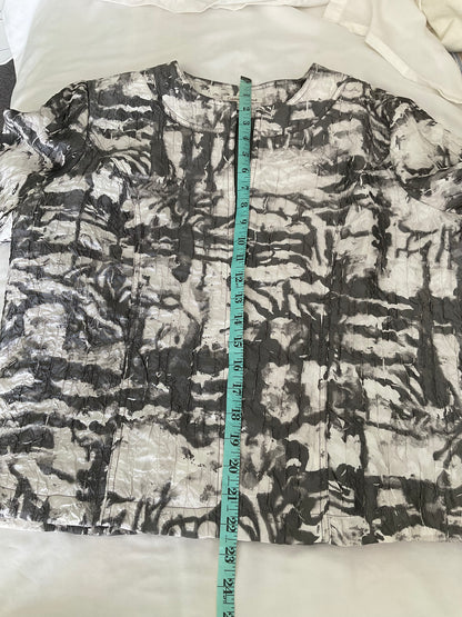 Coldwater Creek jacket - Black and white pattern