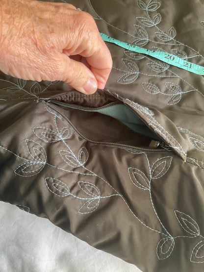 Eddie Bauer zip up jacket - Brown/Blue