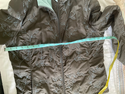 Eddie Bauer zip up jacket - Brown/Blue