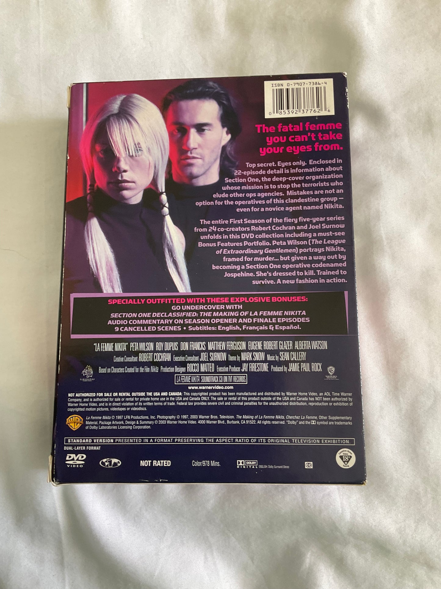 La Femme Nikita: The Complete First Season DVD - open
