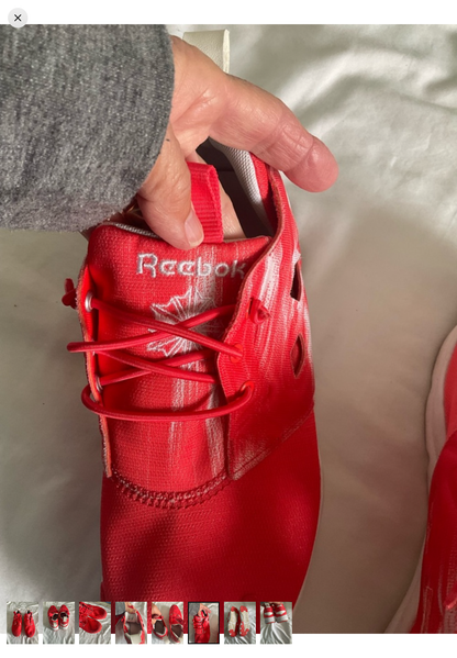 Reebok Red Lightweight Athletic Sneakers