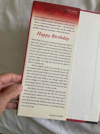"Happy Birthday" Hardcover Novel by Danielle Steel