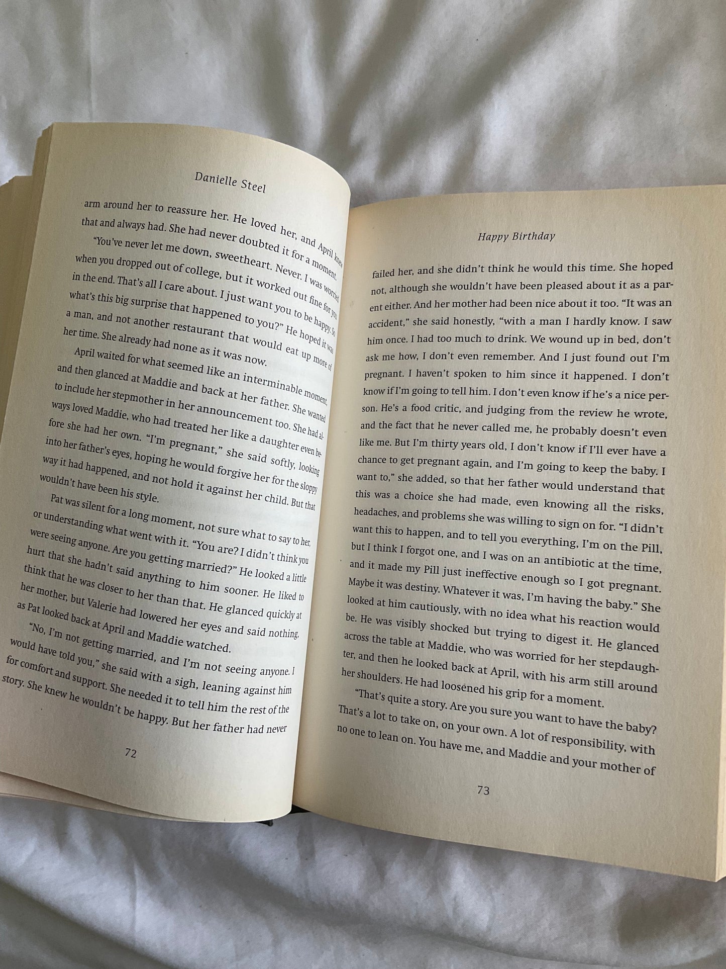 "Happy Birthday" Hardcover Novel by Danielle Steel