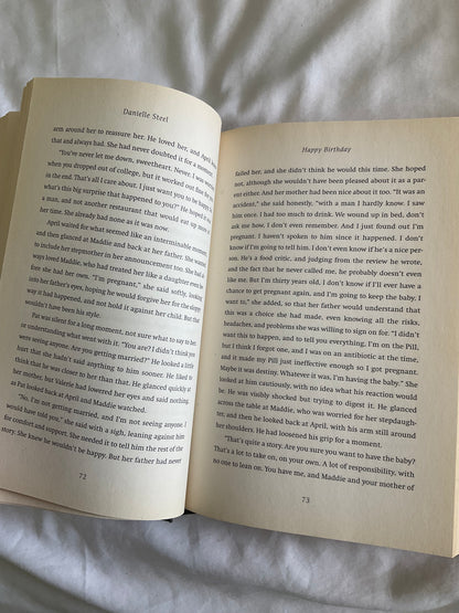 "Happy Birthday" Hardcover Novel by Danielle Steel