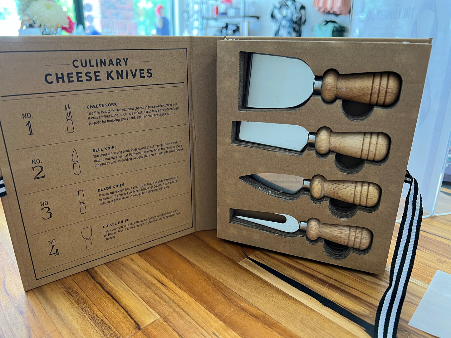 Creative Brands - Cardboard Book - Cheese Knives
