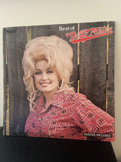 Dolly Parton - Best of Dolly Parton, 1976 LP w/poster, Folk, Country.