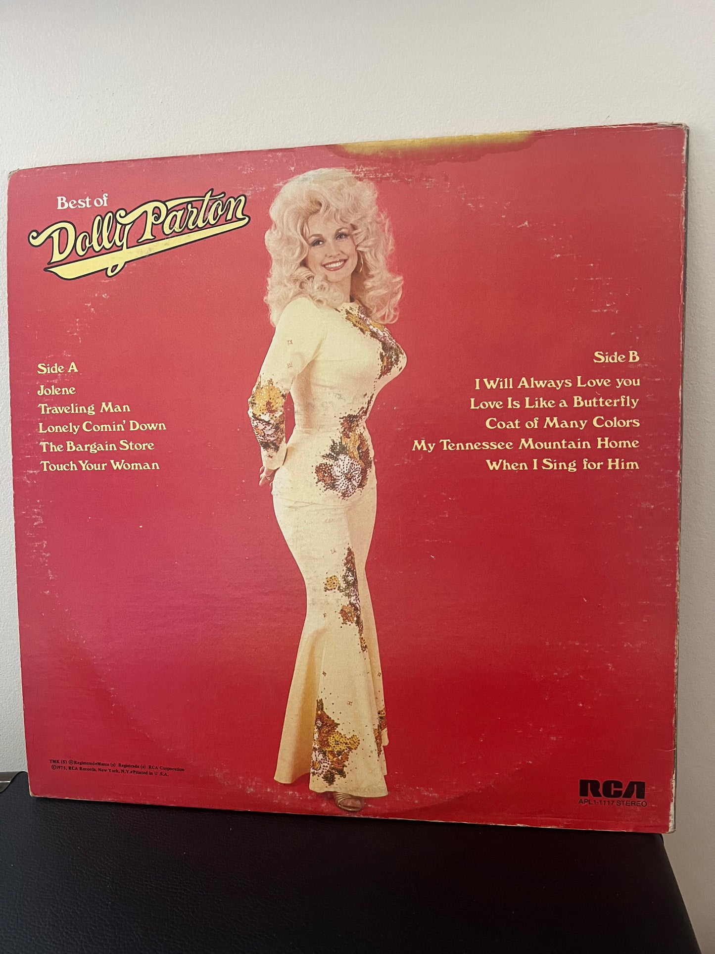 Dolly Parton - Best of Dolly Parton, 1976 LP w/poster, Folk, Country.