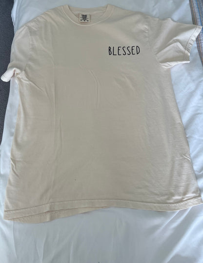 Wildberry Waves - Blessed Tee Cream Color