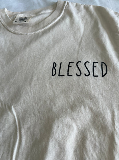 Wildberry Waves - Blessed Tee Cream Color