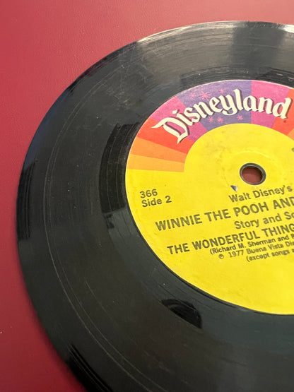 DISNEY Disneyland Winnie the Pooh and Tigger Too 45 RPM 366 From 1977