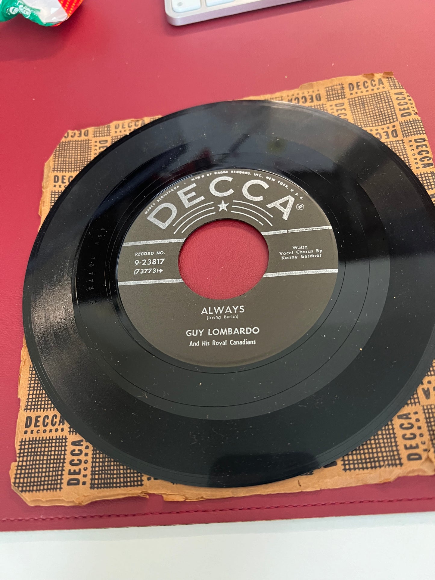 Lombardo, Guy - Always/Easter Parade Decca 23817 Vinyl 45 rpm Record