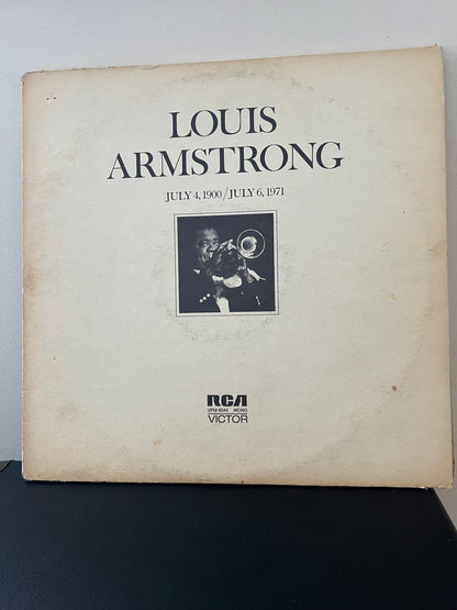 LOUIS ARMSTRONG-JULY 4, 1900-JULY 6, 1971-RCA VICTOR 6044, DOUBLE LP, 34 TRACKS