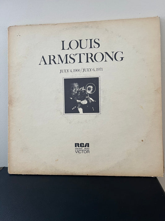 LOUIS ARMSTRONG-JULY 4, 1900-JULY 6, 1971-RCA VICTOR 6044, DOUBLE LP, 34 TRACKS