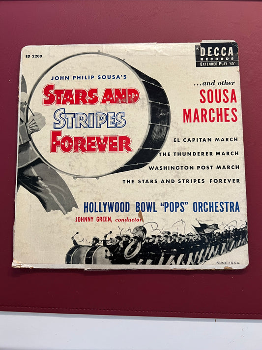 JOHN PHILIP SOUSA 45RPM 7" RECORD "STARS AND STRIPES FOREVER"